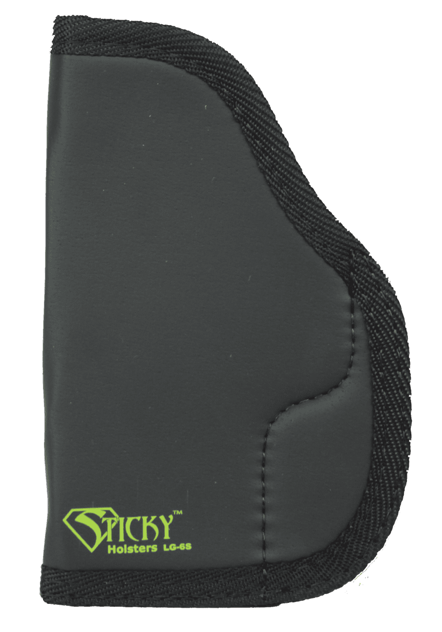 Sticky Holsters LG6S LG-6S  Black/Green Latex Free Rubber Fits Compact/Med Auto Ambidextrous