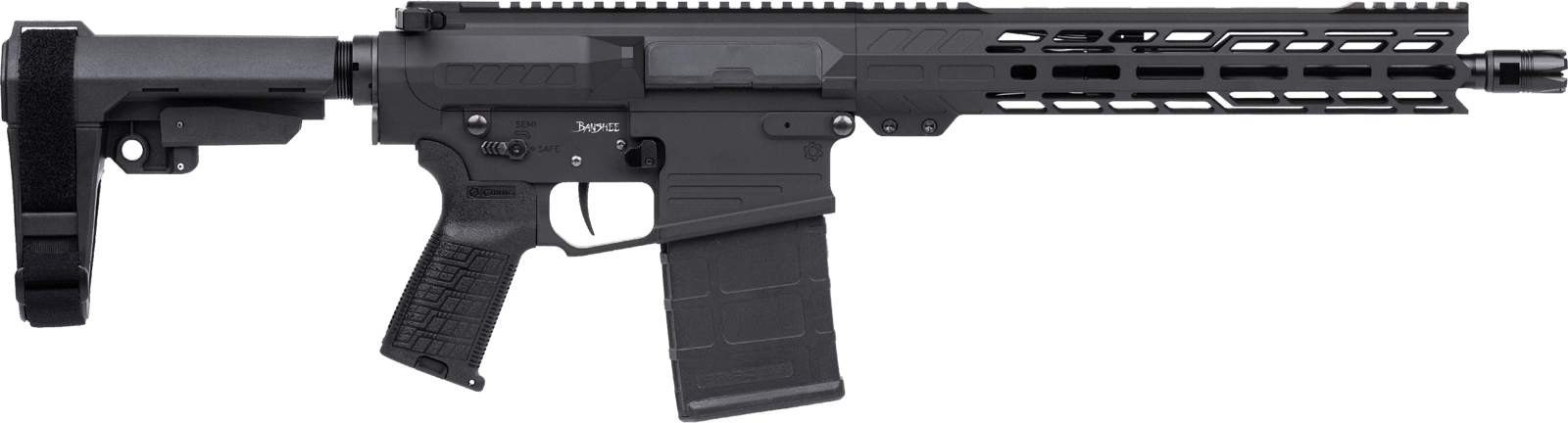 CMMG 33A030C-AB Banshee MK3 8.6 Blackout 20rd 12.50" Black Nitride 11" M-LOK Handguard 7075-T6 Aluminum CMMG Zeroed Grip