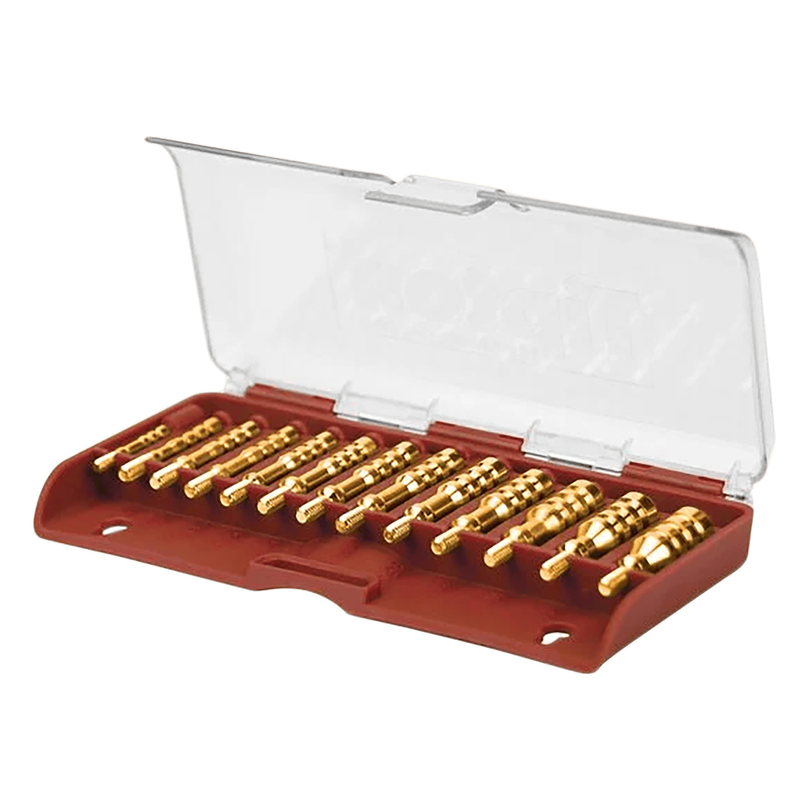 Tipton 749245 Jag Set  Multi-Caliber 8-32/5-40 Thread Brass 13 Pieces Includes Storage Box