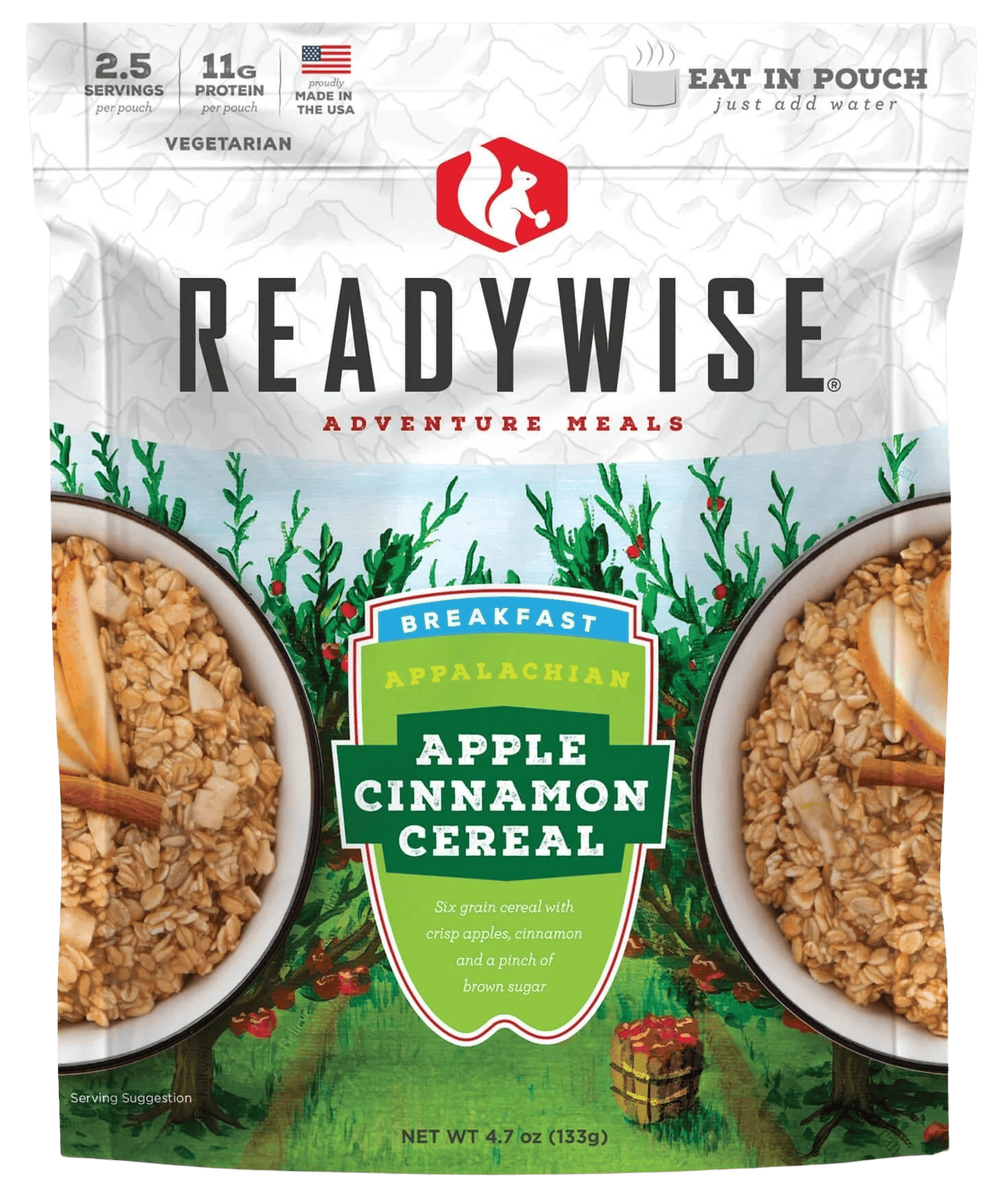 Wise Foods RW05802 Apple Cinnamon Cereal  2.5 Servings 6 Per Case