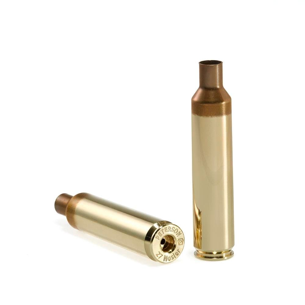 Peterson Unprimed Rifle Brass 27 Nosler - 50/ct