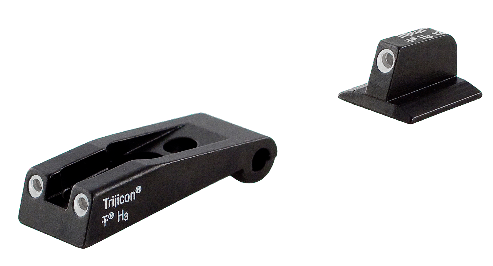 Trijicon 600590 Bright & Tough Night Sights  Green/Tritium White Outline Front Sight-Green/Tritium White Outline Rear Sight Ruger SR9/SR9C/SR40