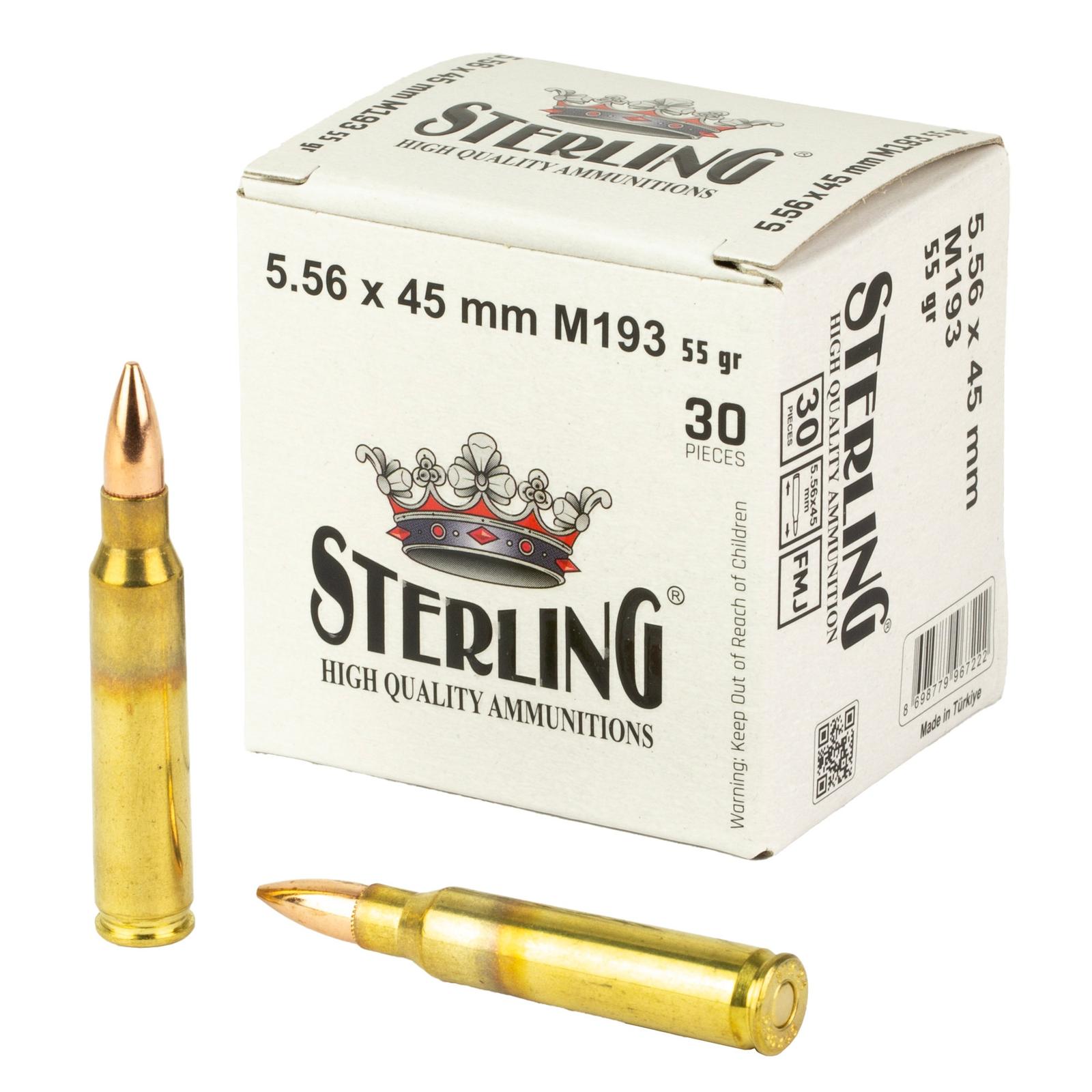 STERLING 5.56 M193 55GR FMJ 30/1500