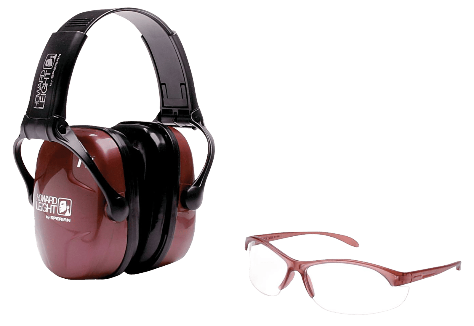 Howard Leight R01727 Woman's Shooting Safety Combo 25 dB Over the Head Dusty Rose/Black Women