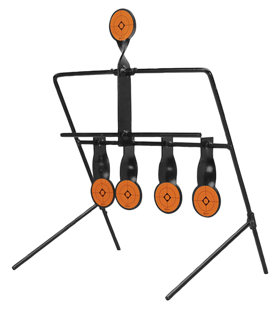 Caldwell 820585 Resetting Target Airgun AR500 Steel Black/Orange Impact Enhancement Motion 1.50"