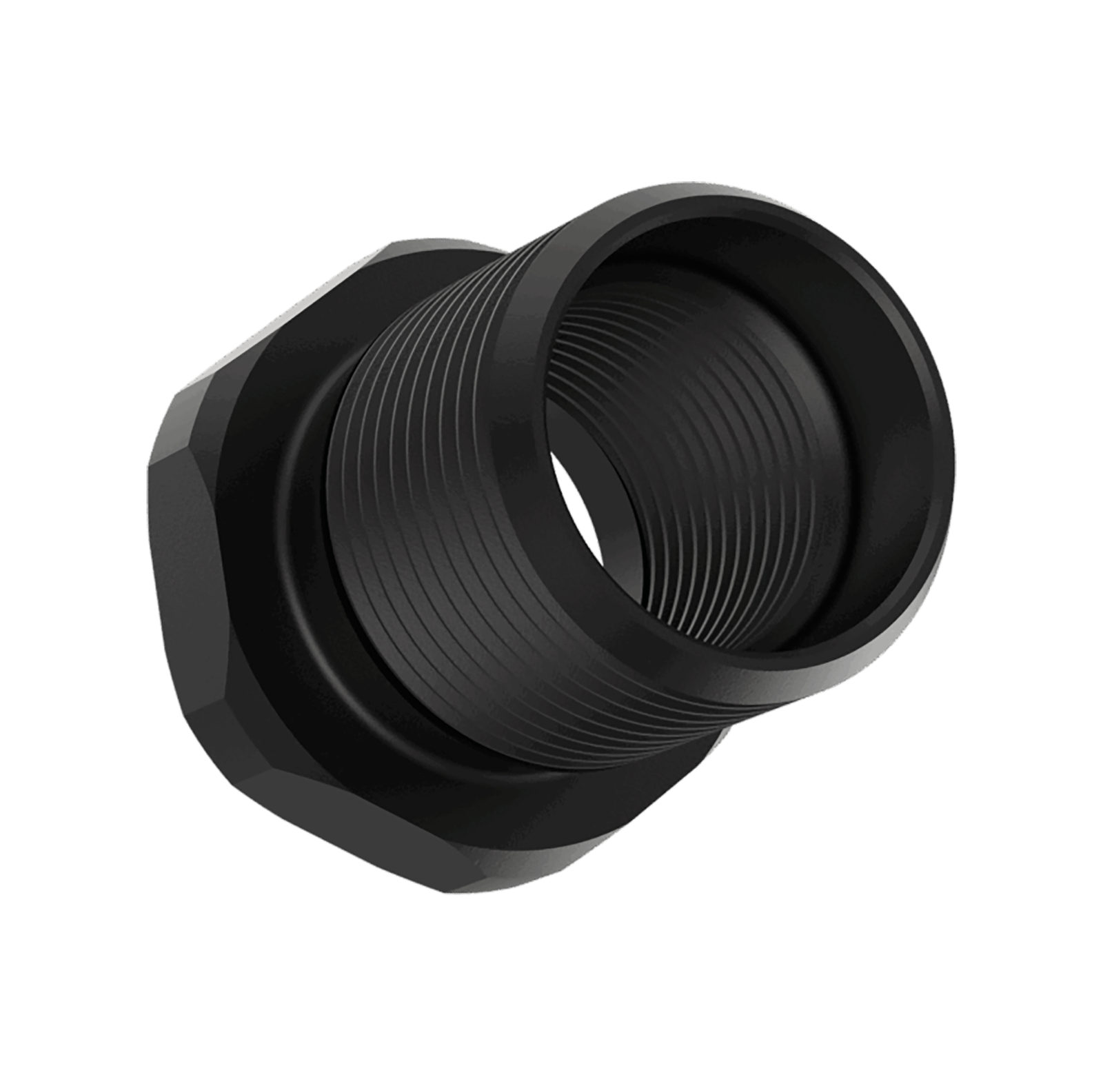 Liberty Precision Machine LPM-2022  Thread Adapter Fits 1/2"x28 to 5/8"x24 Stainless Steel Black