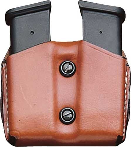 DESANTIS DOUBLE MAG POUCH OWB LEATHER SIG P365 TAN