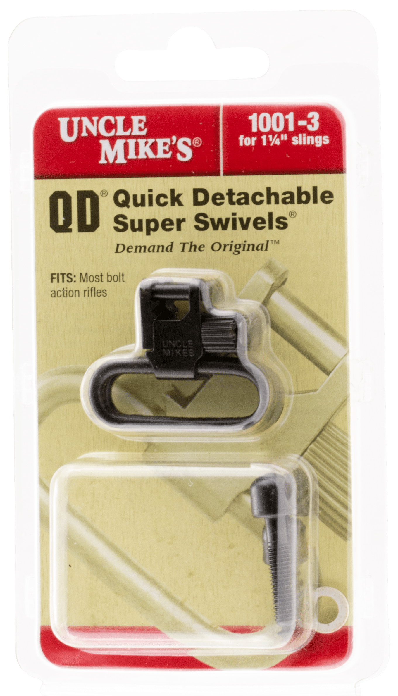 Uncle Mike's MO10013 Super Swivel  Blued 1.25" Steel Quick Detach