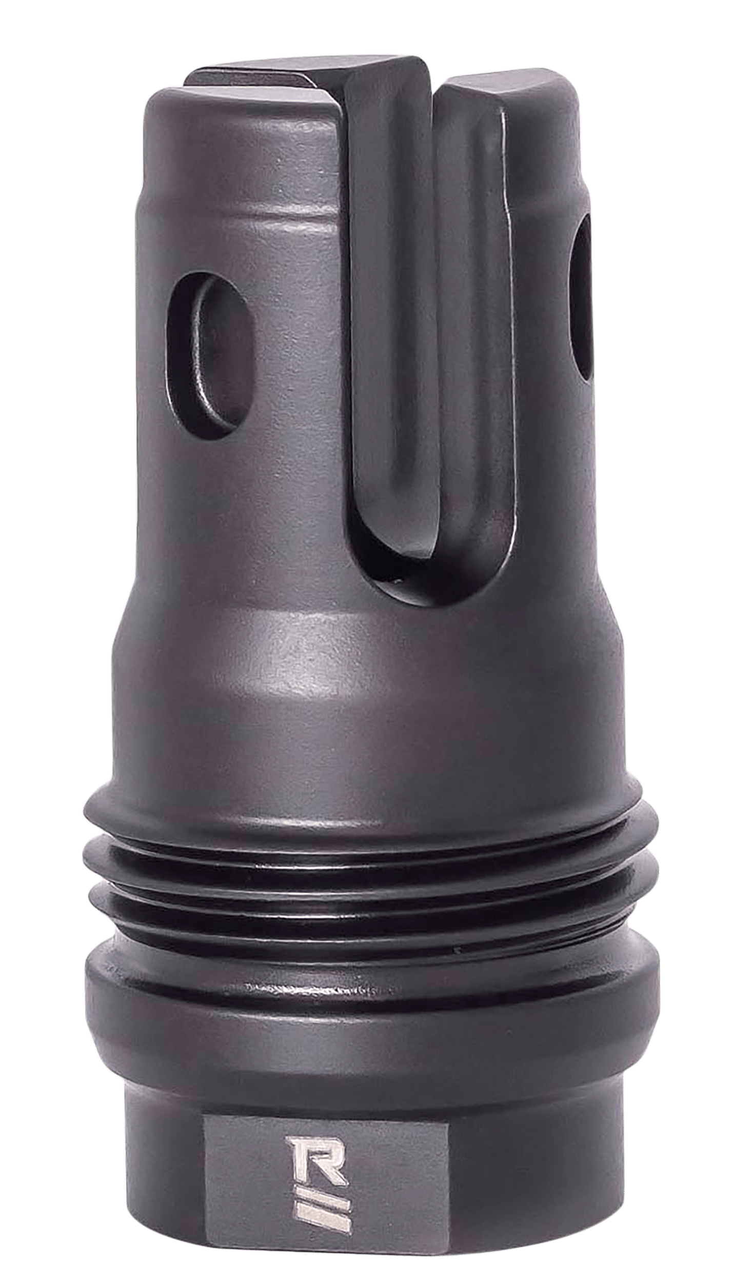 Rugged Suppressor FH006 R3 Flash Mitigation System Black with 3/4"-24 tpi Threads & 2.13" OAL for 7.62mm Radiant762, Surge762, Razor762 & Micro30 Suppressors