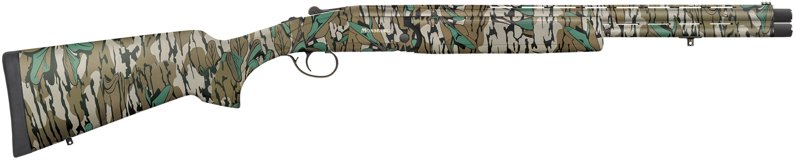 Mossberg 75487 Silver Reserve Eventide Turkey Over/Under 28 Gauge 2.75" 2rd 20", Mossy Oak Greenleaf, Synthetic Furniture, Fiber Optic Sight, Ext. Turkey Choke