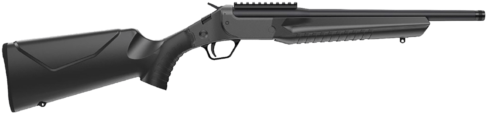 Rossi LWC65CMBK LWC  6.5Creedmoor 1rd 16.50" Black Oxide Threaded Barrel, Black Picatinny Rail Steel Receiver, Black Fixed Synthetic Stock