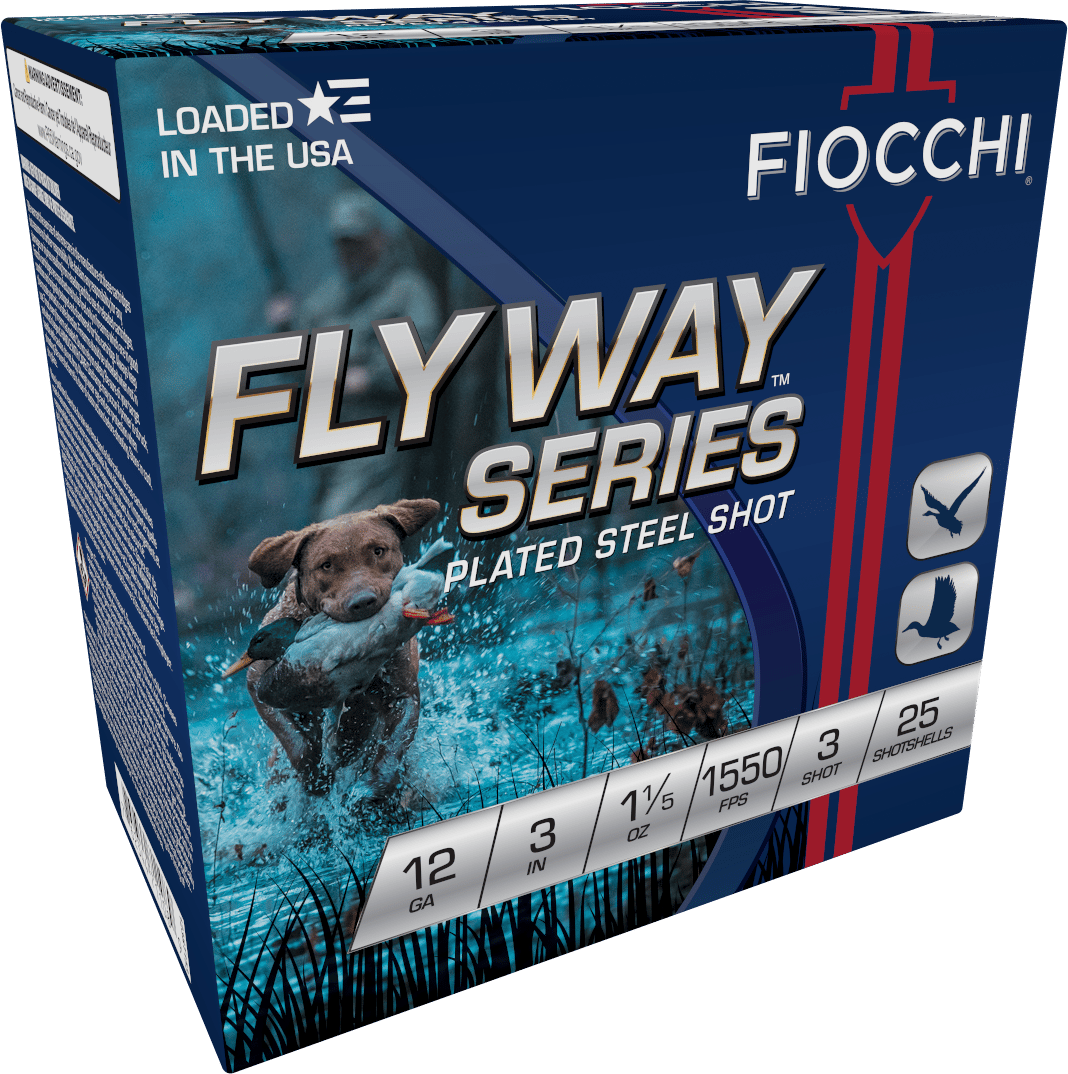Fiocchi 123ST153 Flyway  12Gauge 3" 1 1/5oz 3Shot 25 Per Box/10 Case