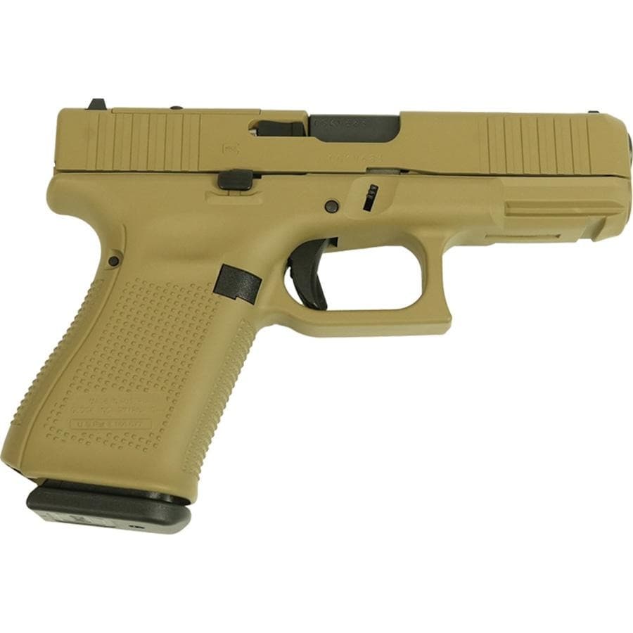 Glock V-Series Model 19 Optic Ready & Ported Handgun 9mm Luger 15rd Magazines (3) 4" Ported Barrel FDE Cerakote Austria