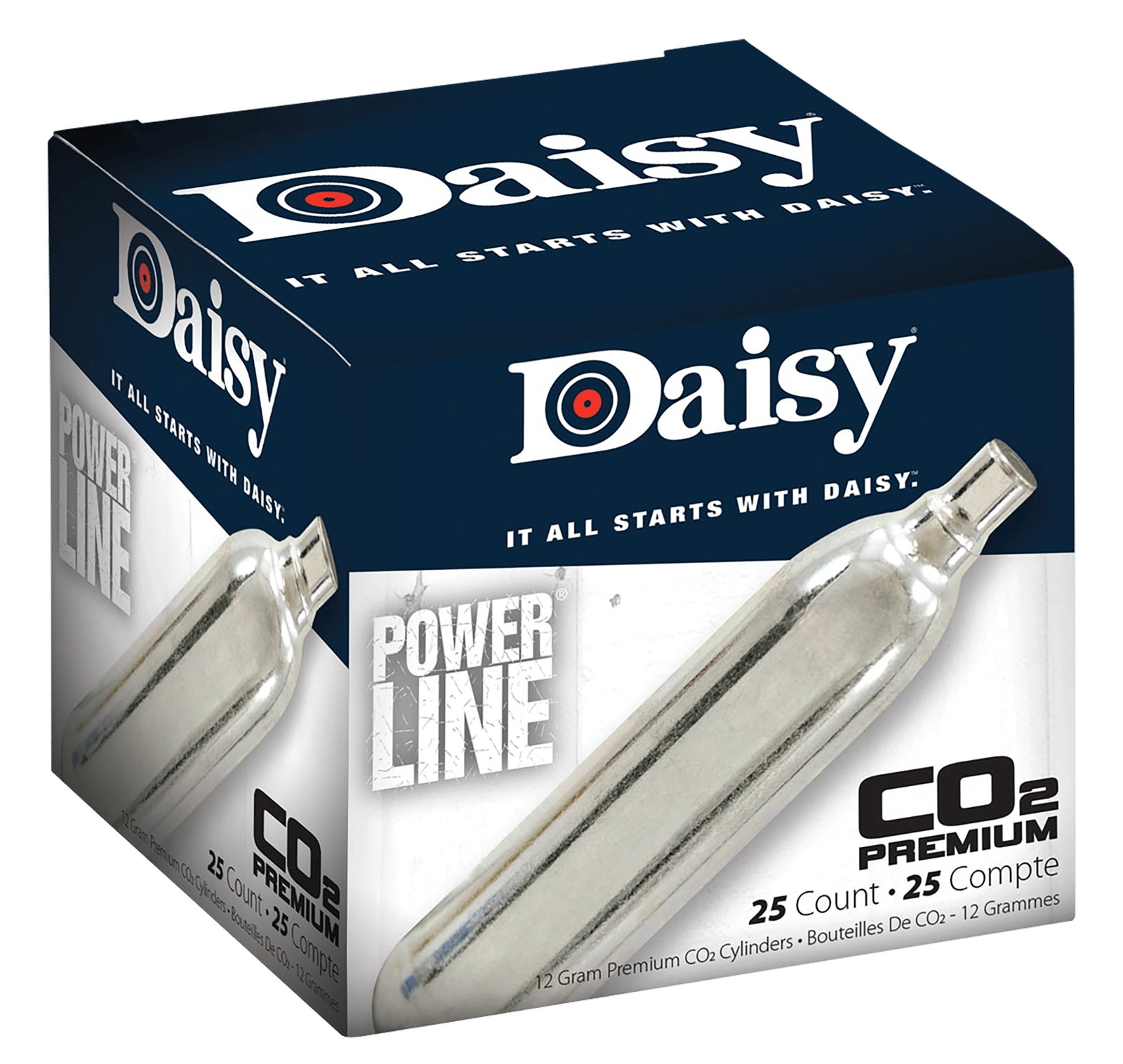 Daisy 997025604 Powerline CO2 Cylinder 12gram 25/Pack