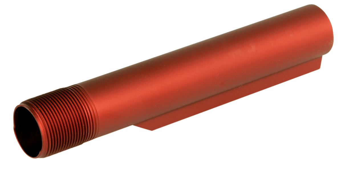 LBE Unlimited MBUF002RED Mil-Spec Buffer Tube  6 Position AR-15 Red