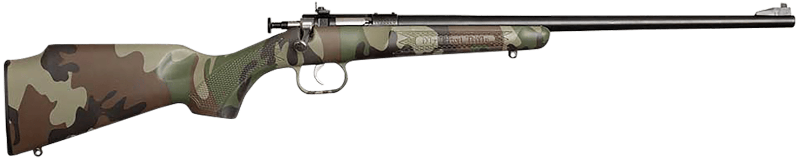 Crickett KSA2170 My First Rifle Gen2 22 S/L/LR Single Shot 16.10" Blued Barrel & Receiver, M81 Woodland Camo Synthetic Fixed Stock, EZ Loader