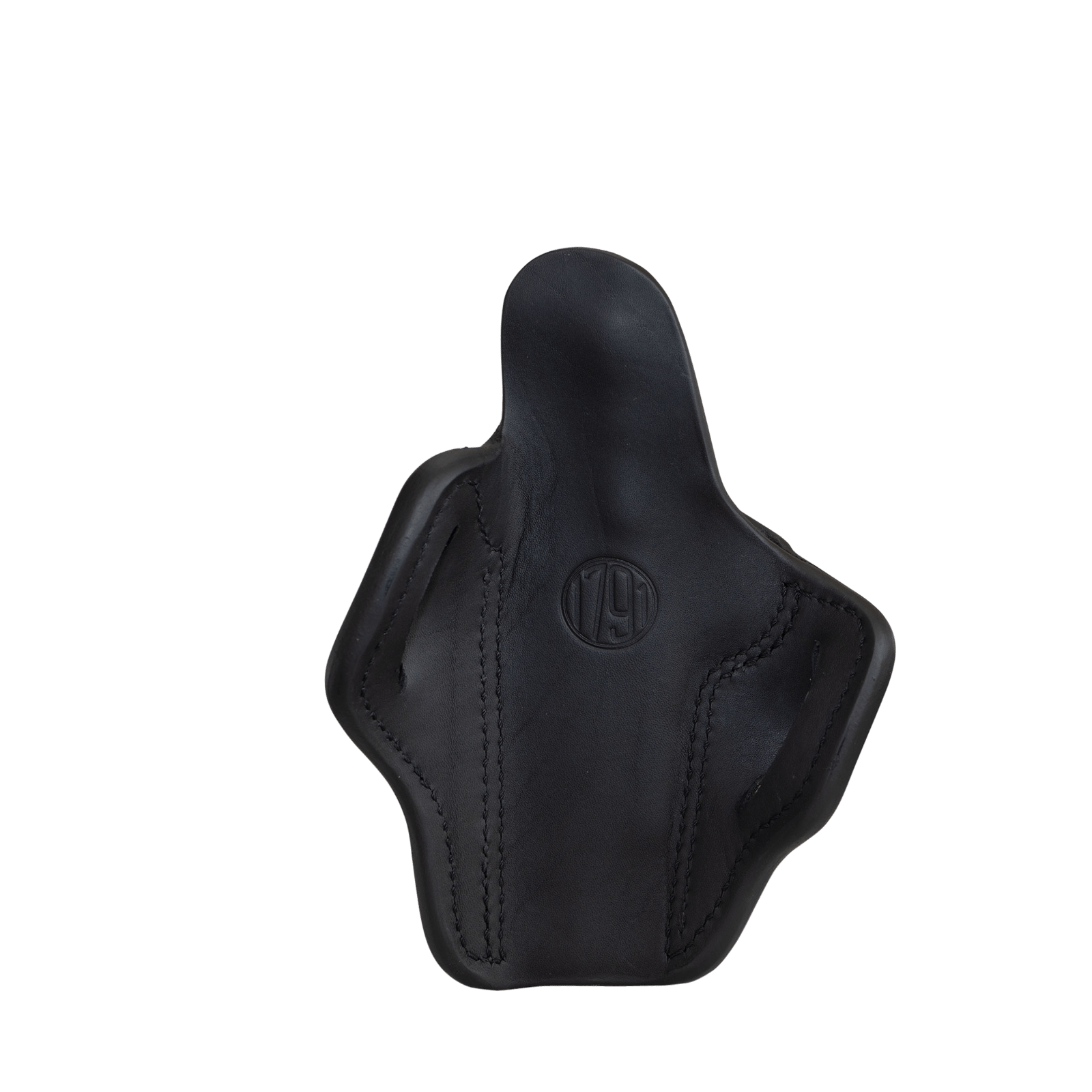 1791 Gunleather ORBH1SBLR BH1 Optic Ready OWB Size 01 Stealth Black Leather Belt Slide Fits 5" 1911 Right Hand