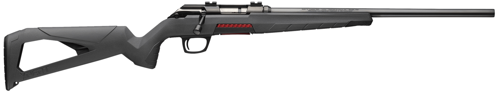 Winchester Repeating Arms 525200270 Xpert  Full Size 17 HMR 8+1 18" Matte Black Threaded Sporter Barrel, Drilled & Tapped Steel Receiver, Gray Synthetic Adj Cheek Piece & LOP Stock