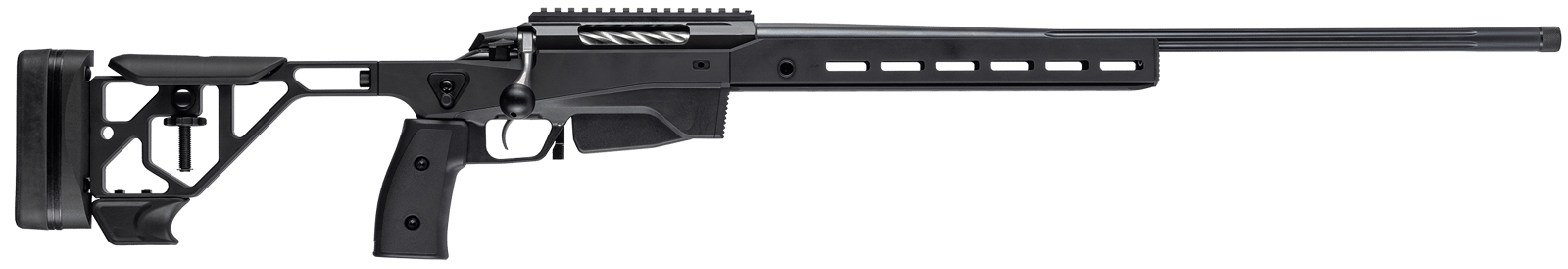Tikka JRTXAGB31620 T3x Ace Game 308 Win 10+1 24" Fluted Threaded Barrel, Black Cerakote Picatinny Rail Aluminum Receiver, M-LOK Handguard, Adjustable Aluminum Stock, Black Polymer Grip
