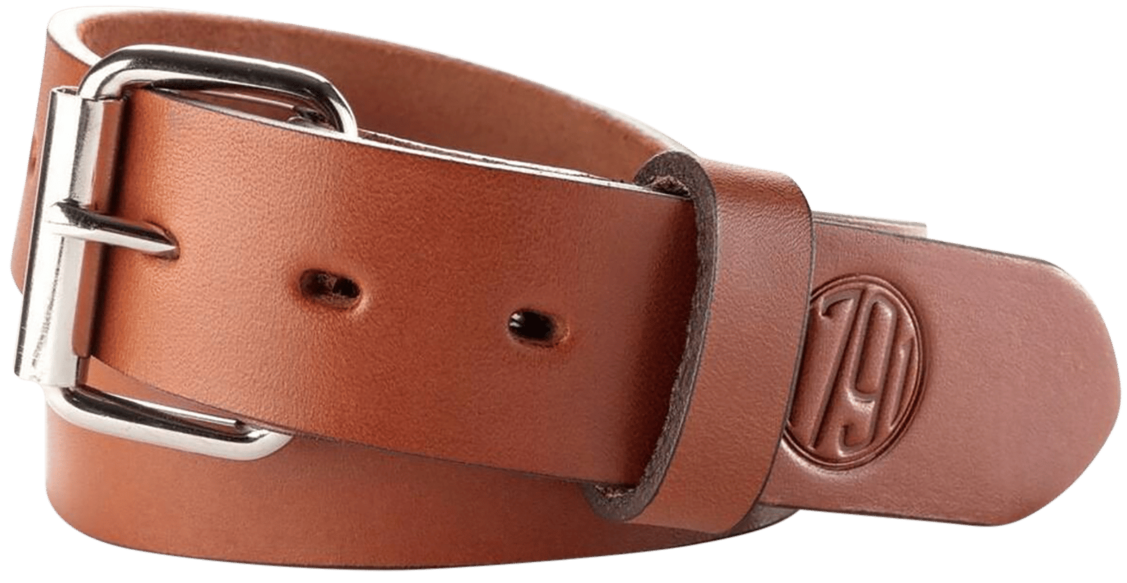 1791 Gunleather BLT013842CBRA 01  Gun Belt Classic Brown Leather 38/42 1.50" Wide Buckle Closure