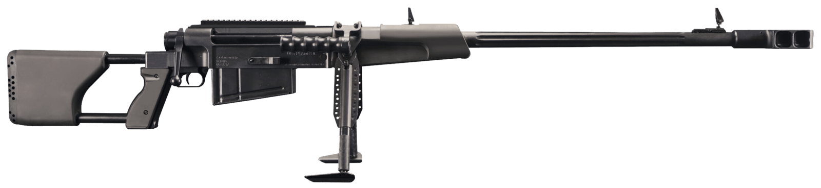 Zastava Arms Usa SRM93050 M93  50 BMG 5+1 33" Black Nitride Fluted Barrel, Black Picatinny Rail Receiver, Polymer Handguard, Black Synthetic Stock
