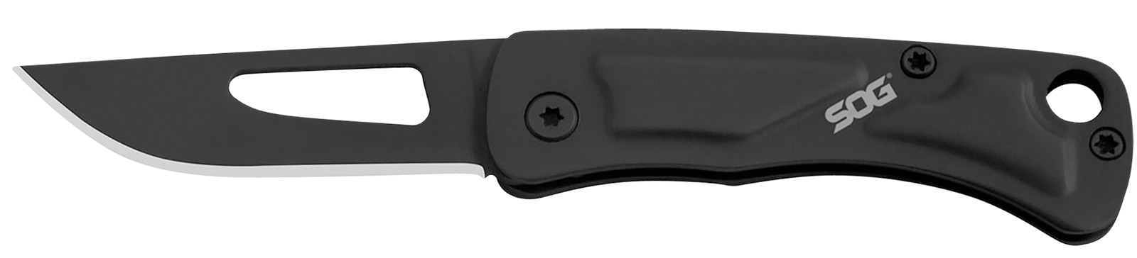 S.O.G SOG-CE1002-C Centi I 1.40" Folding Straight Back Plain Black Hardcased Stainless Steel Blade/Black Stainless Steel Handle