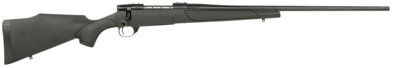 Weatherby VTX257WR4T Vanguard Obsidian 257 Wthby Mag 3+1 24" Blued #2 Contour Threaded Barrel, Blued Drilled & Tapped Steel Receiver, Black Monte Carlo Synthetic Stock