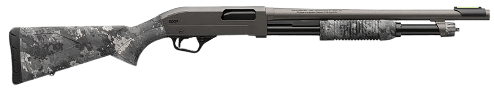 Winchester Repeating Arms 512450395 SXP Hybrid Defender 12 Gauge 3" Chamber 5+1 (2.75") 18", Gray Barrel/Rec, TrueTimber Midnight Synthetic Furniture, Fiber Optic Front