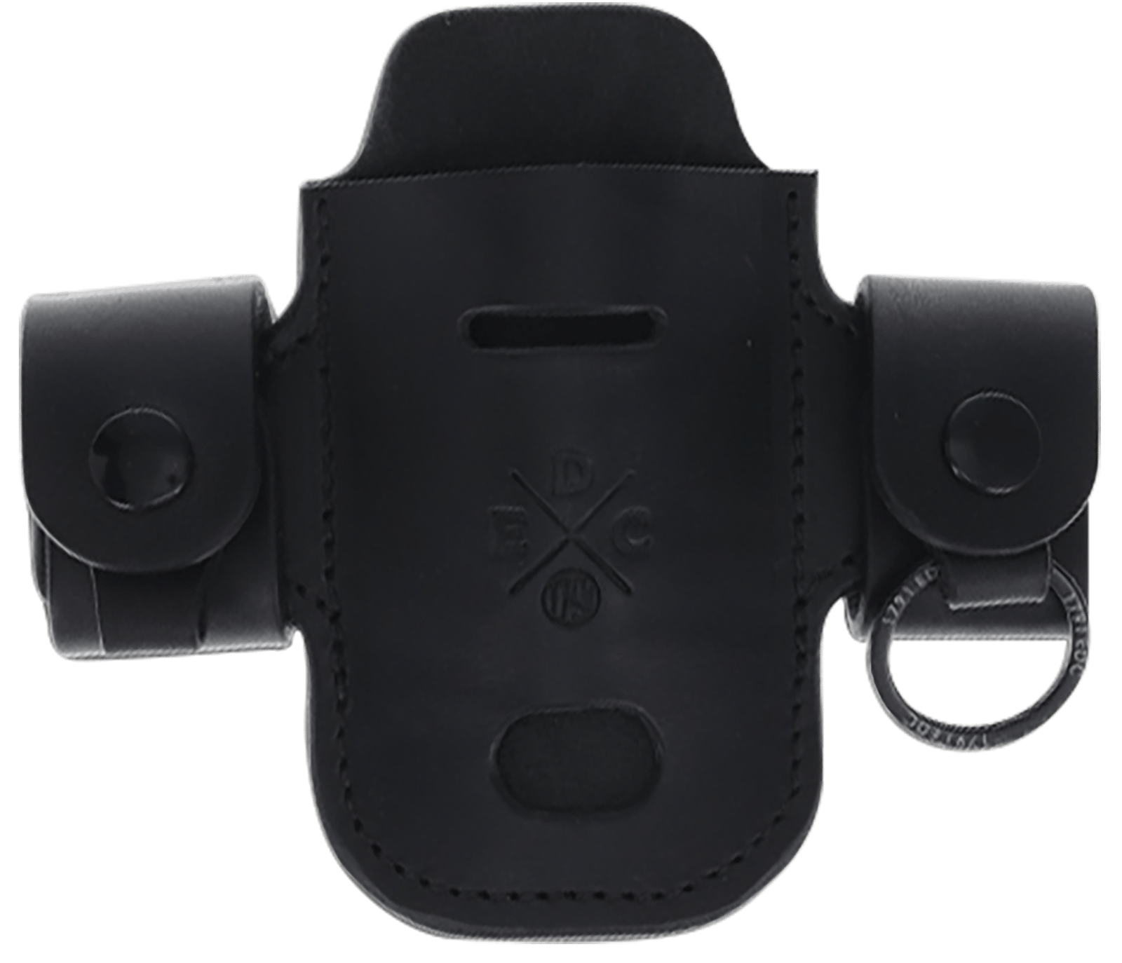 1791 Gunleather HDASSLBLKA EDC Heavy Duty Solo Action Snap OWB Black Leather Belt Loop Ambidextrous