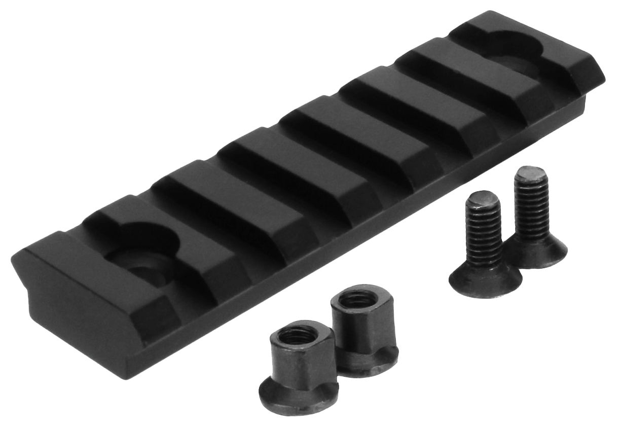 TacFire MAR102 KeyMod Picatinny Rail 3 Inch 7 Slots  Black