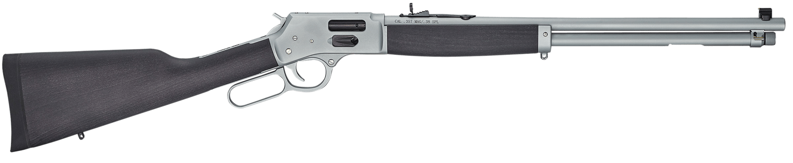 Henry H012GAW Big Boy All Weather Side Gate Full Size 44 Mag 10+1 20" Hard Chrome Plated Steel Barrel, Satin Hard Chrome Steel Receiver, Stained Hardwood Wood Stock Right Hand