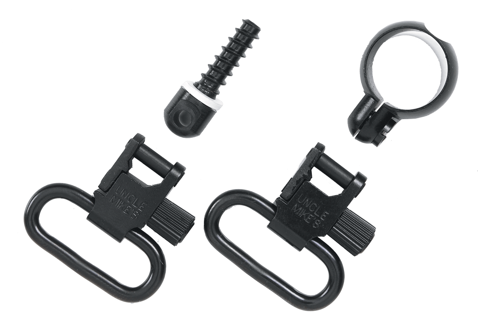 Uncle Mike's 13312 Full Band Swivel Set Quick Detach 115 CF Blued 1.25" Loop for Lever Action Winchester & Marlin