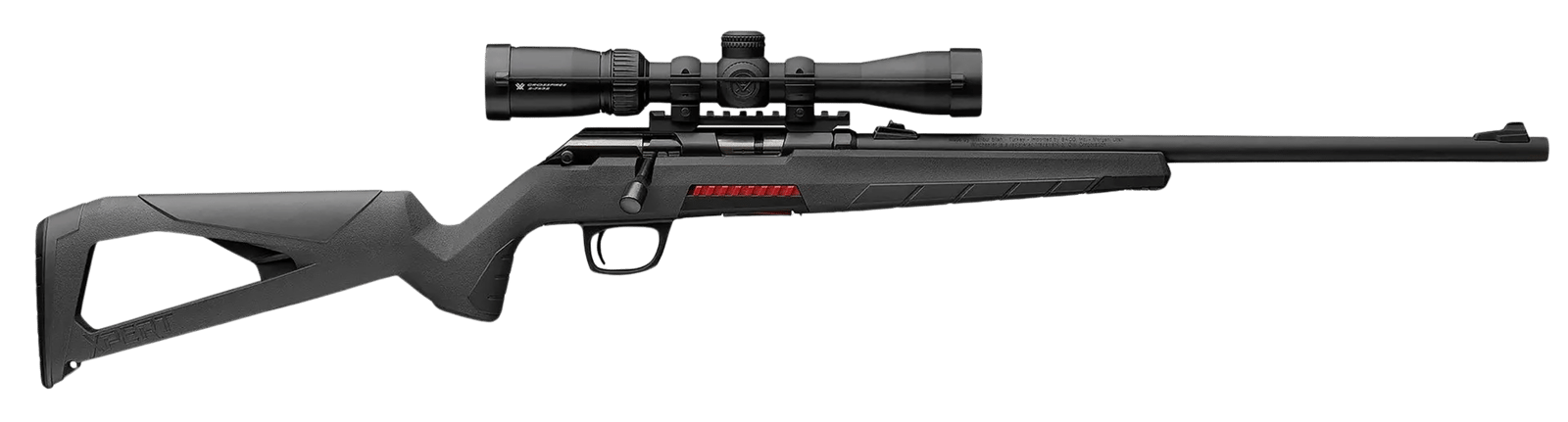 Winchester Repeating Arms 525233186 Xpert w/Optic Full Size 17 WSM 8+1 18" Matte Black Sporter Barrel, Drilled & Tapped Steel Receiver, Gray Synthetic Molded Stock, Vortex Crossfire II 2-7x32mm Scope