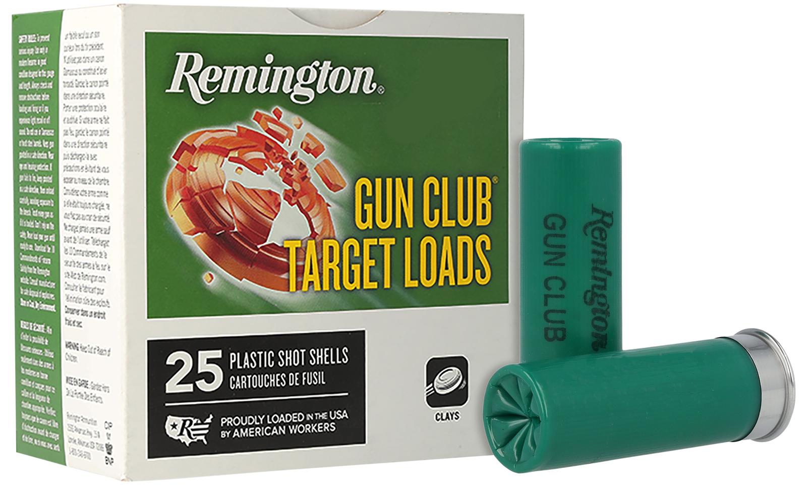 Remington Ammunition 20248 Gun Club  12Gauge 2.75" 1 1/8oz 9Shot 25 Per Box/10 Case