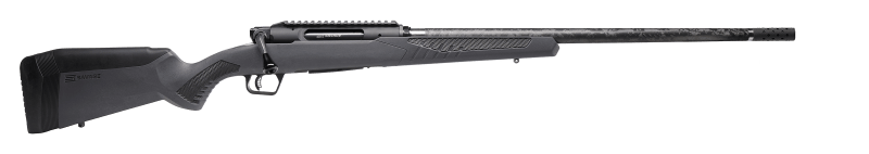 Savage Arms 57900 Impulse Mountain Hunter 28 Nosler 2+1 24" Carbon Fiber Threaded Barrel, Black Aluminum Receiver w/Picatinny Rail, Gray AccuStock Synthetic Stock, Ambidextrous
