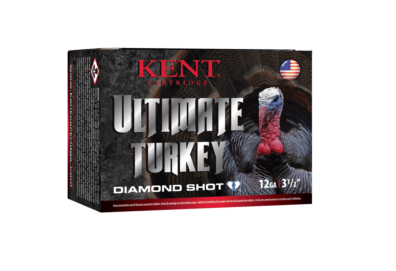 Kent Cartridge C1235TK635 Ultimate Turkey 12Gauge 3.50" 2 1/4oz 5Shot 10 Per Box/10 Case