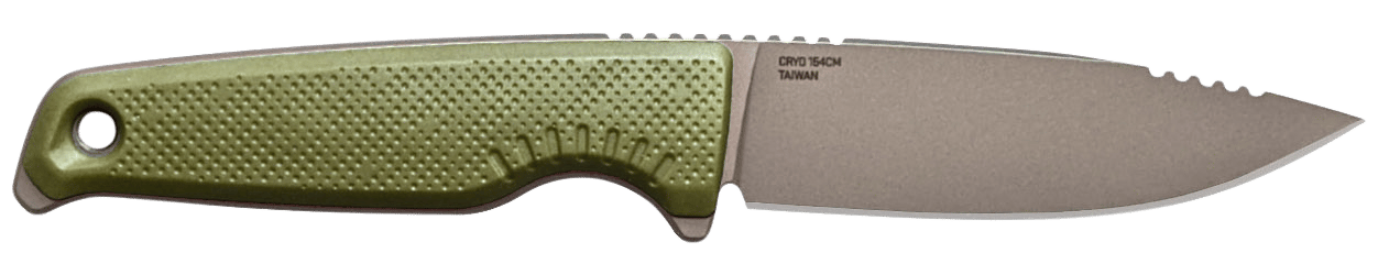 S.O.G SOG17790357 Altair FX 3.40" Fixed Plain Satin TiNi Cryo CPM 154 SS Blade/ Field Green GRN Handle