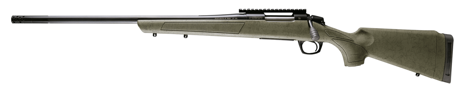 CVA CR3987GLH Cascade XT 350 Legend 4+1  22" Graphite Black Cerakote Fluted Threaded Barrel, Graphite Black Cerakote Picatinny Rail, Fixed OD Green w/Black Webbing Synthetic Stock, Left Hand