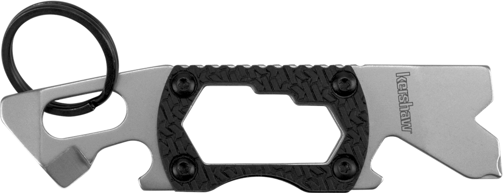 Kershaw 8810X PT-2  Silver 3CR13 Steel Bead Blasted Fixed 3.25" Long Black K Textured Glass-Filled Nylon Handle