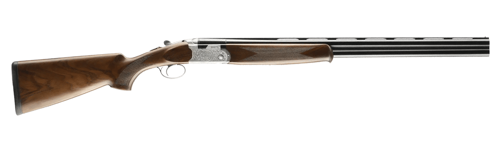 Beretta USA J686F2026 686 Silver Pigeon I 20 Gauge 3" 2rd 26" Blued Over/Under Vent Rib Barrel,  Silver Engraved Receiver, Fixed Grade II Walnut Wood Stock,  Right Hand