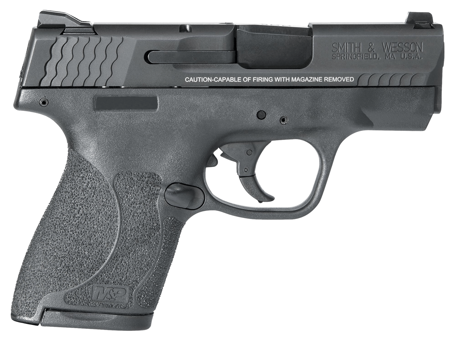 Smith & Wesson 11808 M&P Shield M2.0 9mm Luger 3.10" Barrel 7+1 Or 8+1,  Black Polymer Frame, Armornite Stainless Steel Slide, Textured Polymer Grip, No Manual Safety