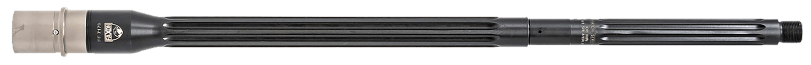 Faxon Firearms 10B810R20FHQ5RNP3 Match Series  308 Win 20" Heavy Fluted/Target Crown QPQ Black Nitride 416R Stainless Steel Barrel, Fits AR10