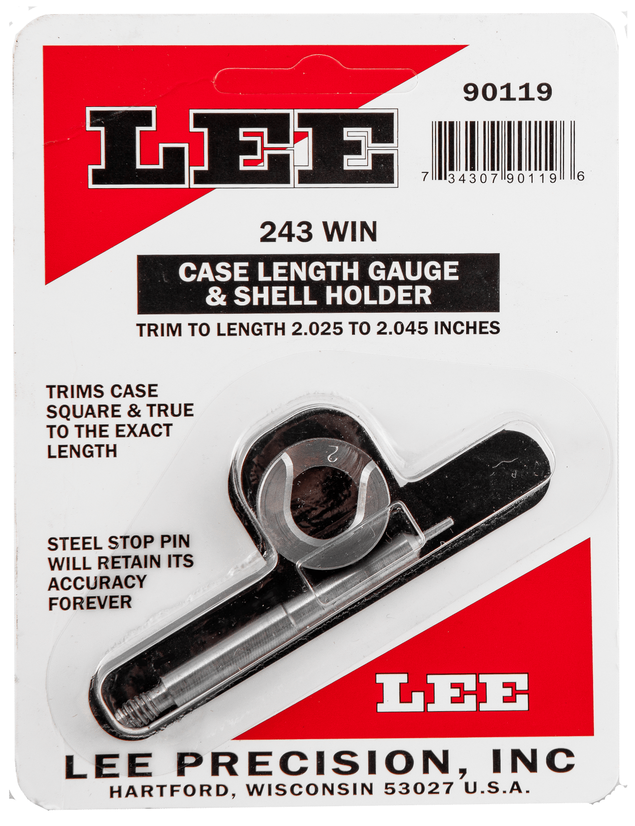Lee Precision 90119 Case Length Gauge  243 Win