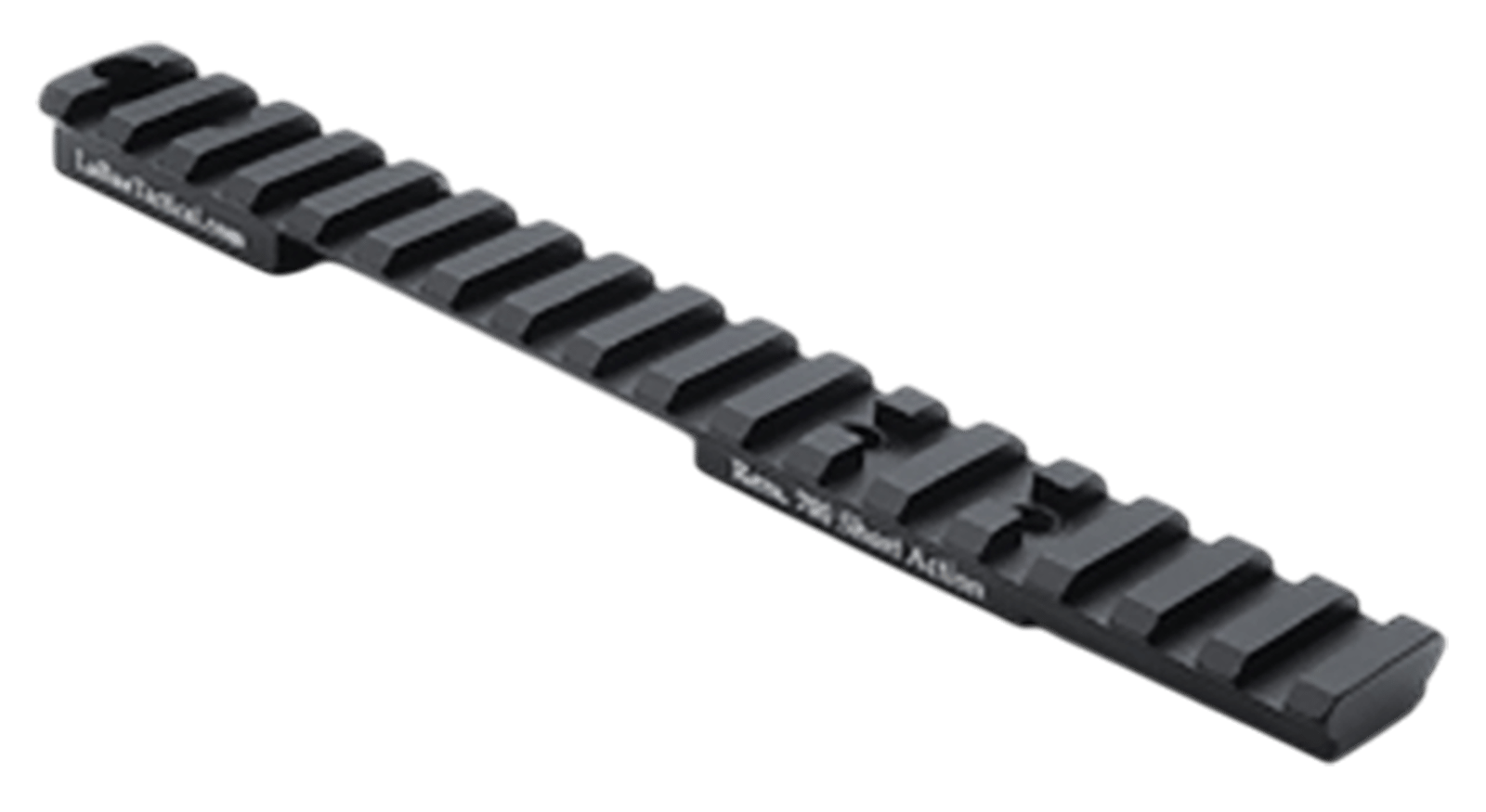 Larue Tactical LT113S0MOA  Top Rail Black Fits Remington 700 Short Action 0 MOA