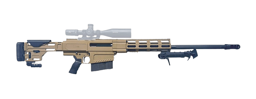 HM Defense HM50MAX50BMGFDE HM50 Max 50 BMG 10+1 29.25" Black Match Grade Threaded Barrel, FDE Cerakote Aluminum Receiver w/Picatinny Rail, M-LOK Handguard, Picatinny Rail/Arca Rail Forend, Adj Cheekpi