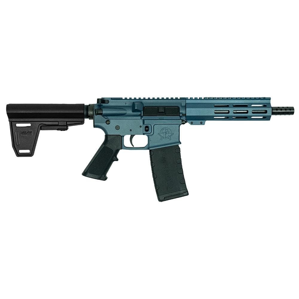 GLFA 223 Wylde Braced Pistol .223 Wylde 30rd Magazine 7.5" Nitride Barrel Titanium Finish