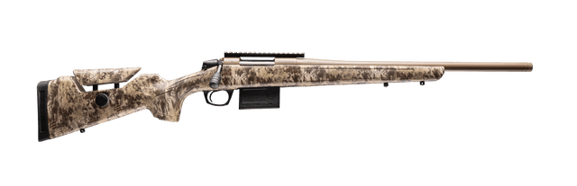CVA CR4054 Cascade Varmint Hunter 22 Creedmoor 10+1 20" Flat Dark Earth Cerakote Threaded Barrel & Receiver w/Picatinny Rail, Krytek Highlander Adj Comb & LOP Synthetic Stock