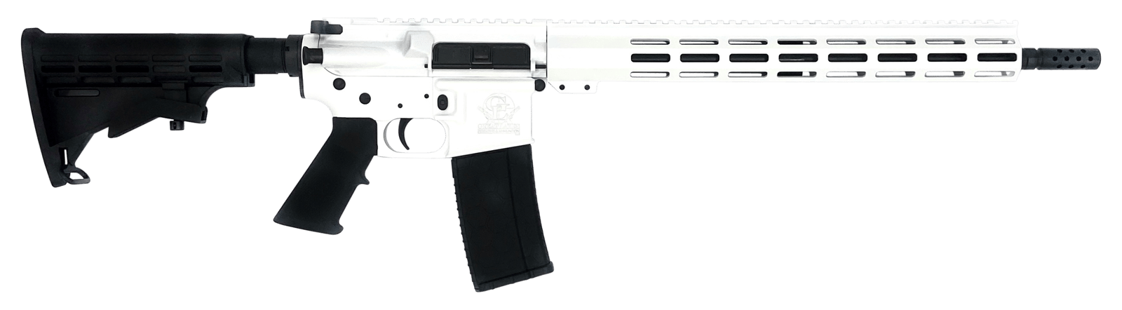 Great Lakes Firearms GL15223WHT AR-15  223 Wylde 16" 30+1, White Rec, Black Stock & Grip