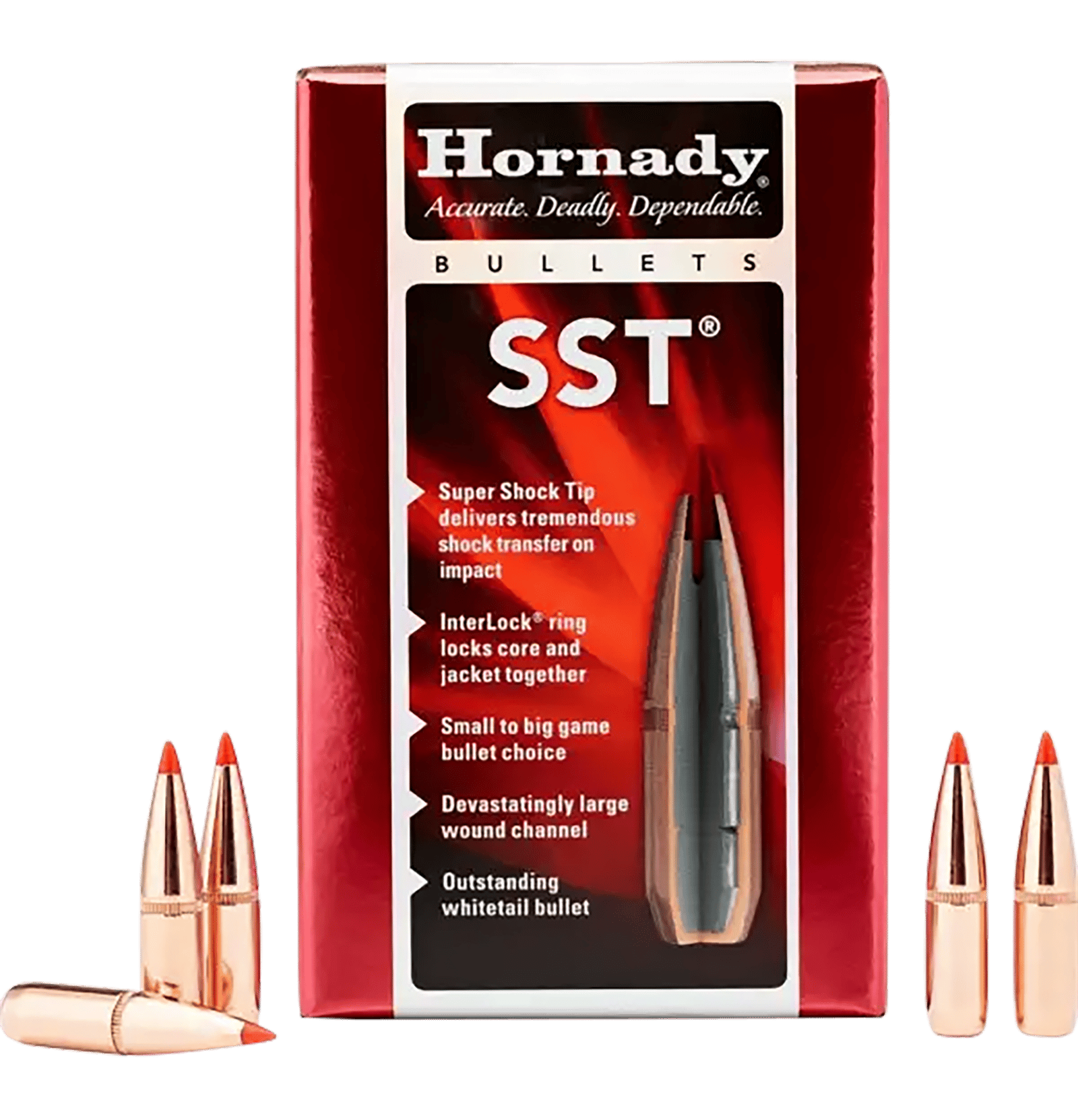Hornady 27302 SST  270 Cal .277 130 gr Super Shock Tip 100 Per Box/ 25 Case