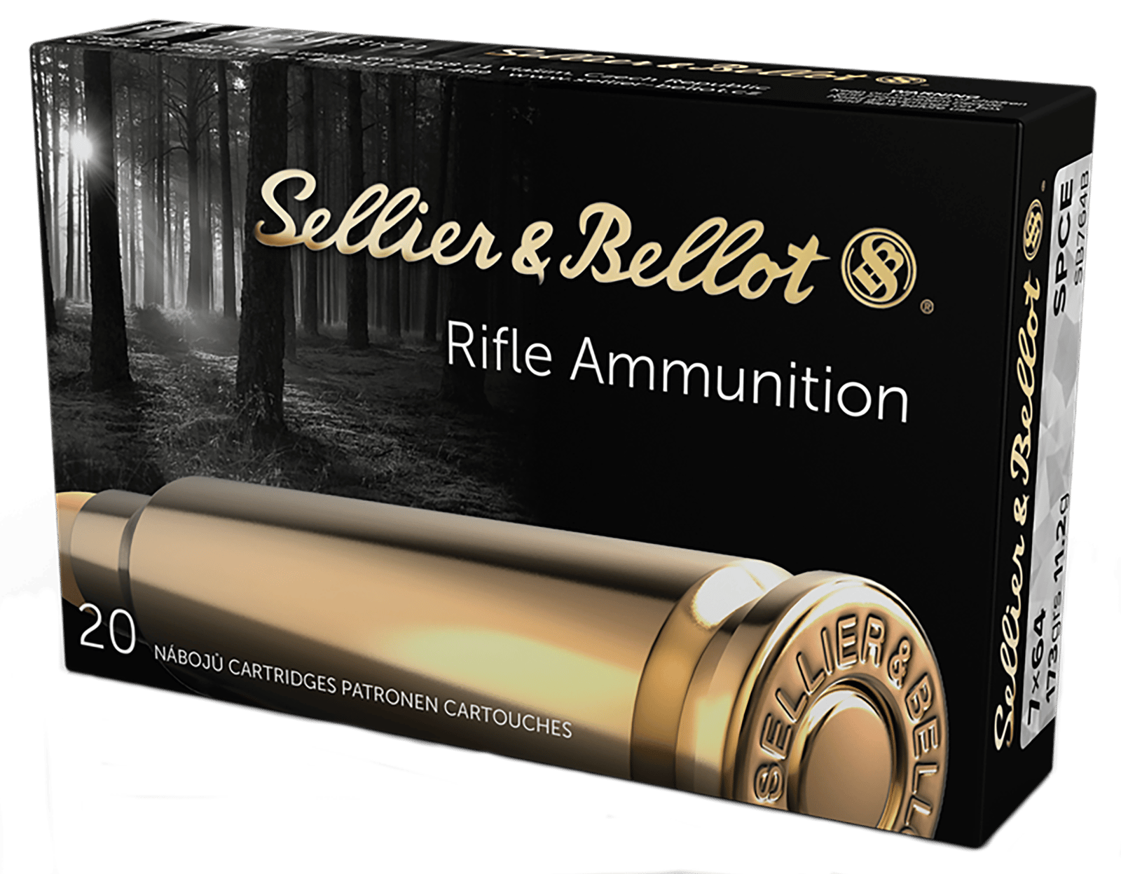 Sellier & Bellot SB764B Rifle  7x64mmBrenneke 173gr Soft Point Cut Through Edge 20 Per Box/20 Case